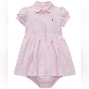 Ralph Lauren Pink Striped Kids Dress
